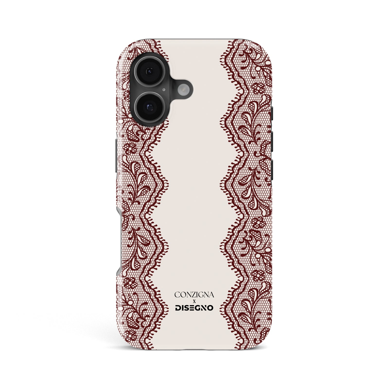 Lace Vanilla + Burgundy
