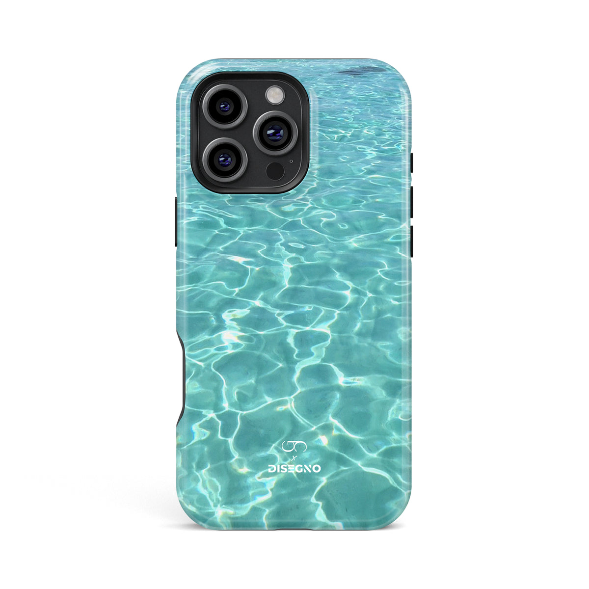 Del Mar tough MagSafe case for iPhone 13 Pro Max with turquoise Caribbean water