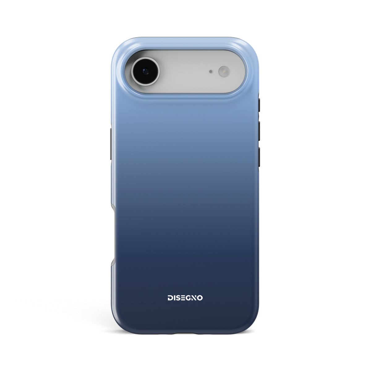 Indigo tough MagSafe case for iPhone 17 Air with light blue to deep navy gradient