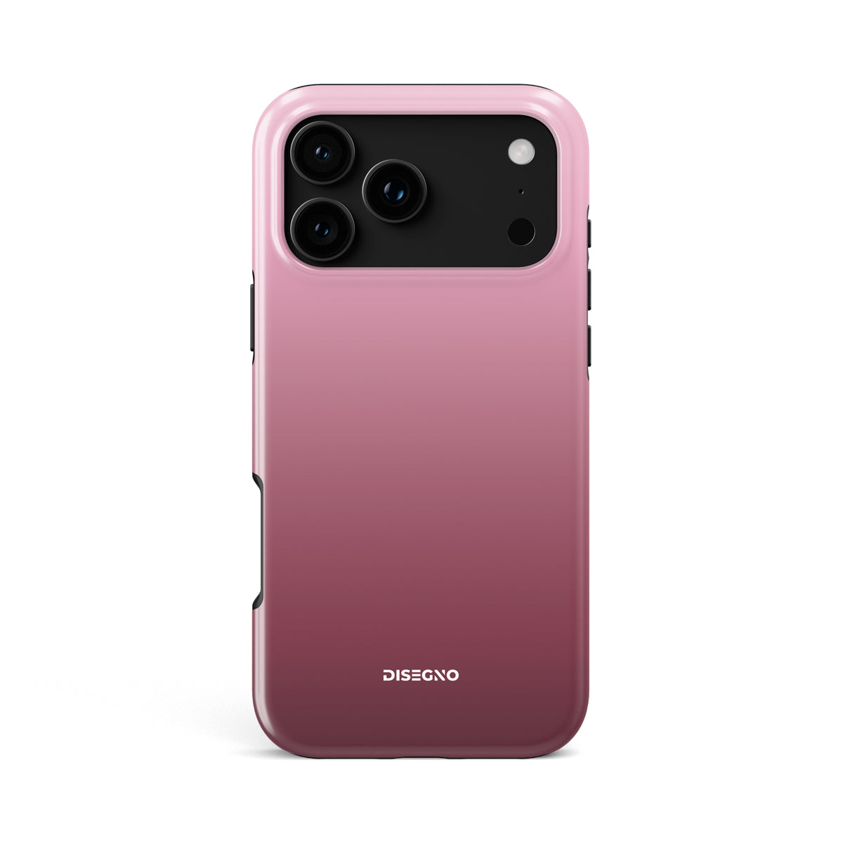 Rose tough MagSafe case for iPhone 18 Pro Max with soft pink to deep burgundy gradient