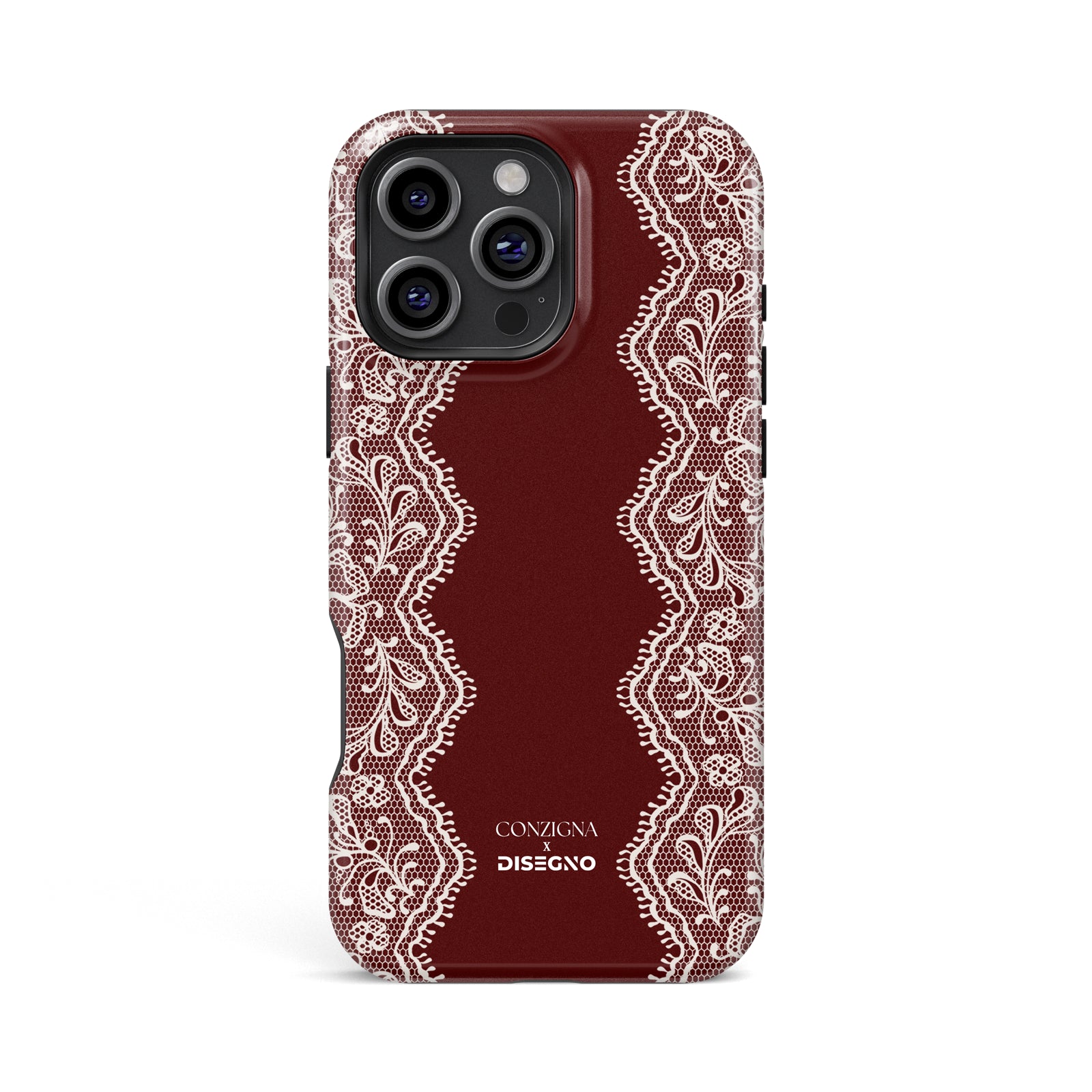 Lace Burgundy +Vanilla