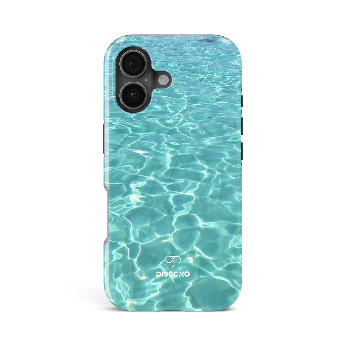 Del Mar tough MagSafe case for iPhone 17 with turquoise Caribbean water