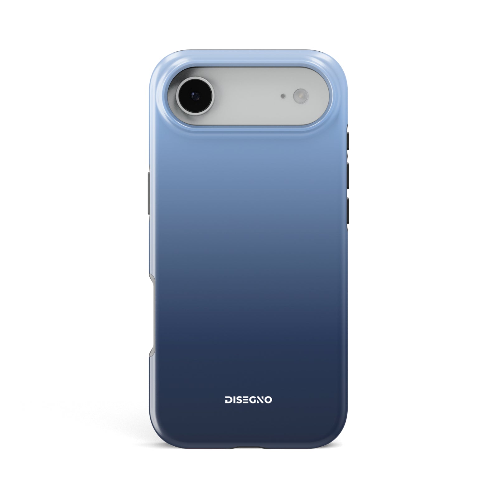 Indigo tough MagSafe case for iPhone 17 Air with light blue to deep navy gradient